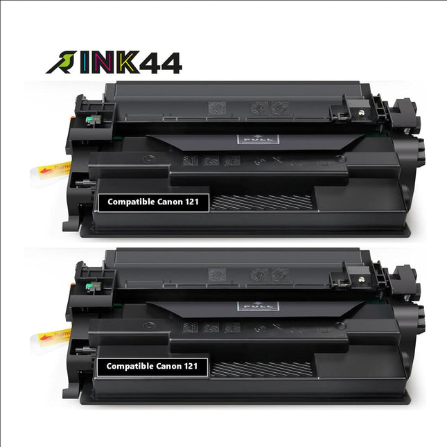 Canon 121 Compatible Black Toner Cartridge, 3252C001, 2 Pack
