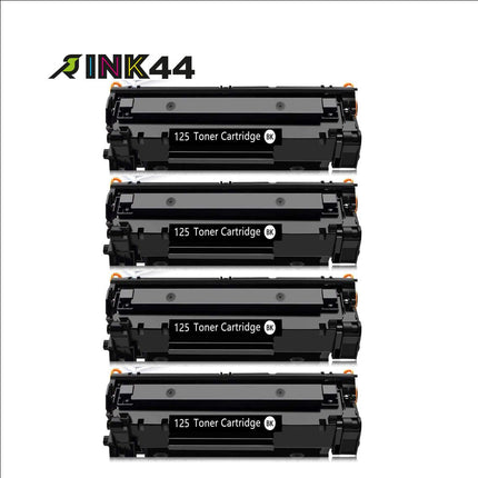 Canon 125 Compatible Black Toner Cartridge, 3484B001AA, 4 Pack