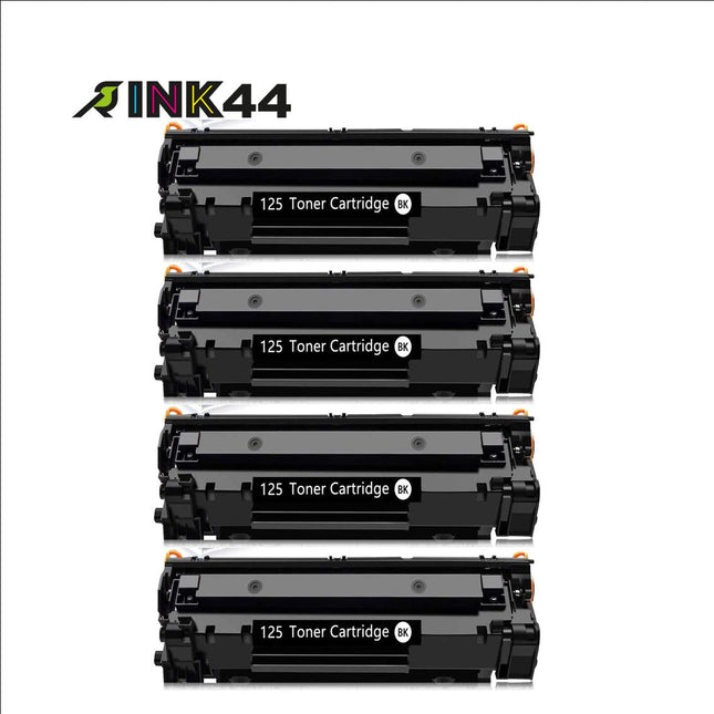 Canon 125 Compatible Black Toner Cartridge, 3484B001AA, 4 Pack