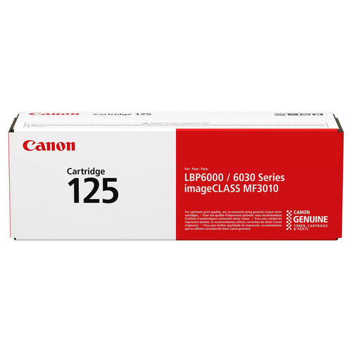 Canon 125 Original Black Toner Cartridge, 3484B001AA