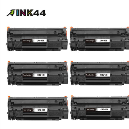 Canon 128 Compatible Black Toner Cartridge, 3500B001AA, 6 Pack