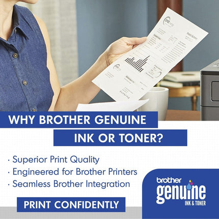 Original Brother TN730 Black Toner Cartridge Standard Yield