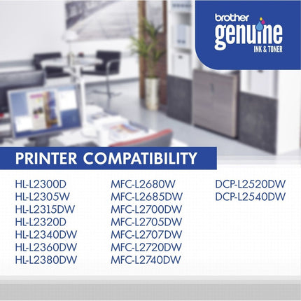 Original Brother TN660 Black Toner Cartridge High Yield