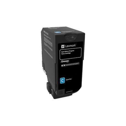 Lexmark 74C10C0 original cyan toner cartridge