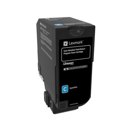 Lexmark 74C1SC0 original cyan toner cartridge