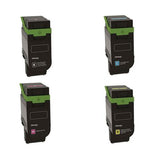 Lexmark 75M10K0 75M10C0 75M10M0 75M10Y0 Original Return Program Toner Cartridges 4-Pack BK/C/M/Y