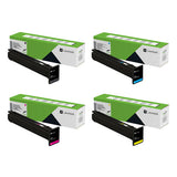 Lexmark 77L10K0 77L10C0 77L10M0 77L10Y0 Original Return Program Toner Cartridges 4-Pack BK/C/M/Y