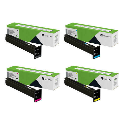 Lexmark 77L1HK0, 77L1HC0, 77L1HM0, 77L1HY0 original high-yield toner 4-pack, black, cyan, magenta and yellow