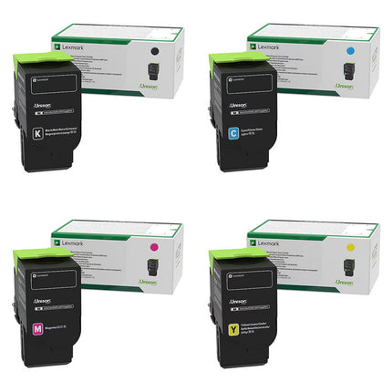 Lexmark 78C10K0, 78C10C0, 78C10M0, 78C10Y0 original toner 4-pack, black, cyan, magenta and yellow