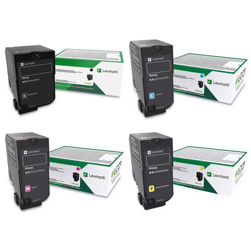 Lexmark 84C1HK0, 84C1HC0, 84C1HM0, 84C1HY0 original high-yield toner 4-pack, black, cyan, magenta and yellow