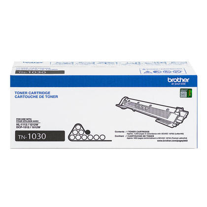 Brother TN1030 Original Black Toner Cartridge, Standard Yield