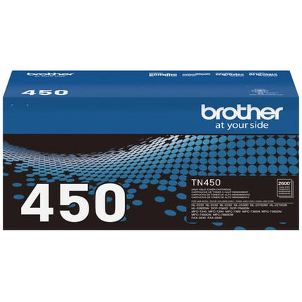 Brother TN450 Original Black Toner Cartridge, High Yield