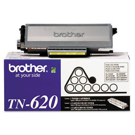Brother TN620 Original Black Toner Cartridge, Standard Yield