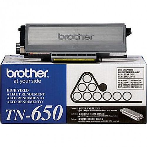 Original Brother TN650 Black Toner Cartridge High Yield