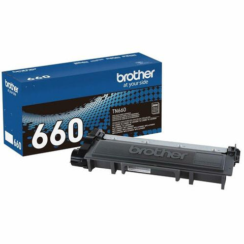 Brother TN660 Original Black Toner Cartridge, High Yield