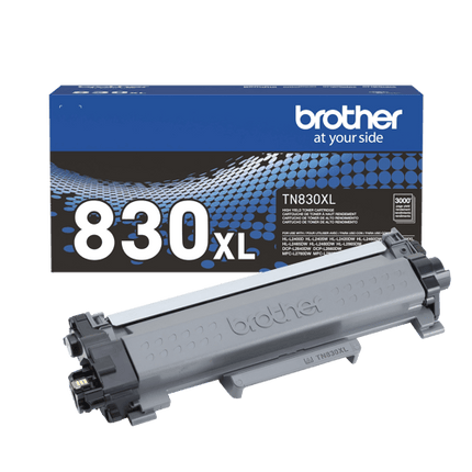 Brother TN830XL Original Black Toner Cartridge, High Yield