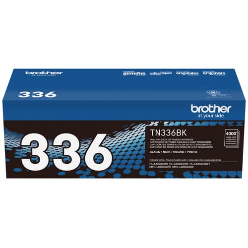 Original Brother TN336BK Black Toner Cartridge High Yield