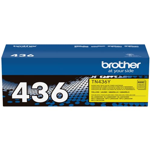 Original Brother TN436Y Yellow Toner Cartridge Extra High Yield