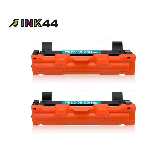 Compatible Brother TN1030 Black Toner Cartridge Standard Yield – 2 Pack