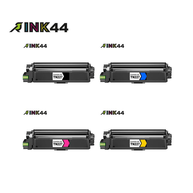 Compatible Brother TN227 BK/C/Y/M Combo Pack