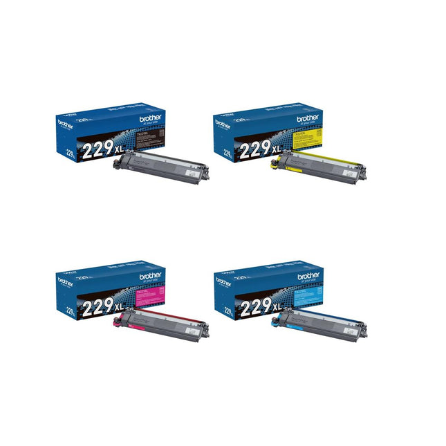 Original Brother TN229XL Toner Cartridge Combo BK/C/Y/M
