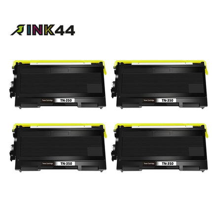 Compatible Brother TN350 Black Toner Cartridge Standard Yield – 4 Pack