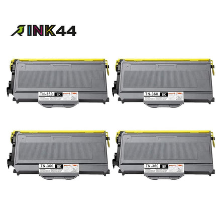 Compatible Brother TN360 Black Toner Cartridge High Yield – 4 Pack