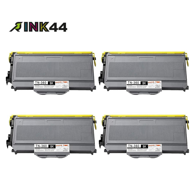 Compatible Brother TN360 Black Toner Cartridge High Yield – 4 Pack