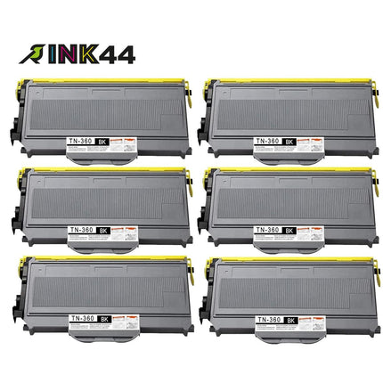 Compatible Brother TN360 Black Toner Cartridge High Yield – 6 Pack