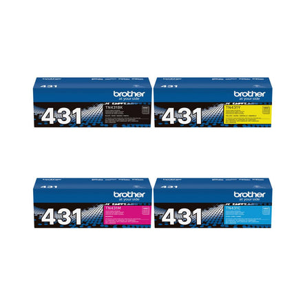 Original Brother TN431 Toner Cartridge Combo BK/C/Y/M