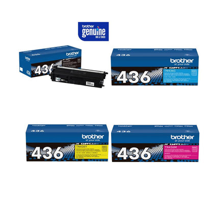 Original Brother TN436 Toner Cartridge Combo BK/C/Y/M