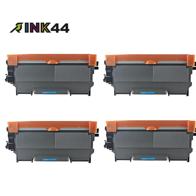 Compatible Brother TN450 Black Toner Cartridge High Yield – 4 Pack