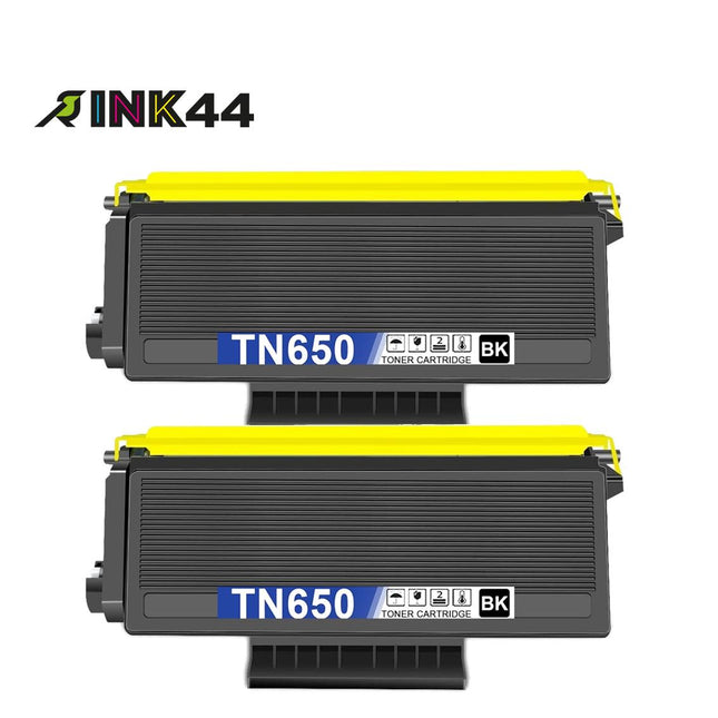 Compatible Brother TN650 Black Toner Cartridge High Yield – 2 Pack