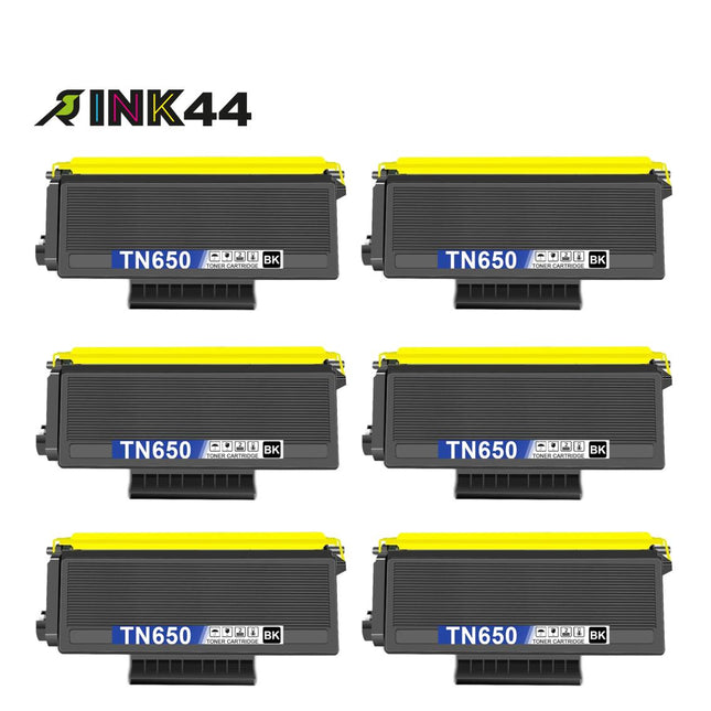Compatible Brother TN650 Black Toner Cartridge High Yield – 6 Pack