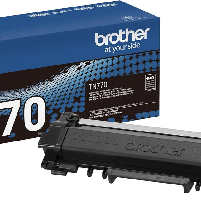 Original Brother TN770 Black Toner Cartridge Super High-Yield