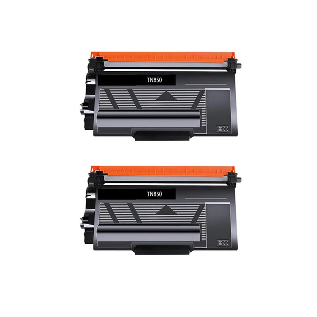 Compatible Brother TN850 Black Toner Cartridge High Yield – 2 Pack