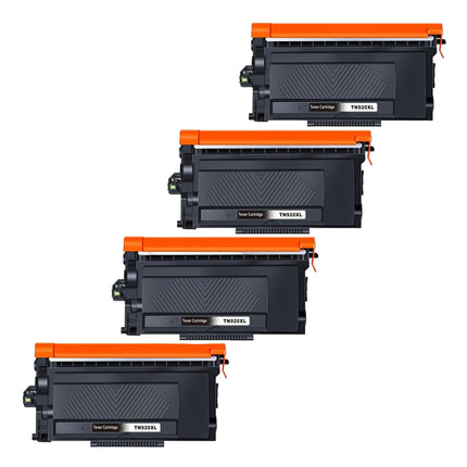 Compatible Brother TN920XL Black Toner Cartridge High Yield – 4 Pack