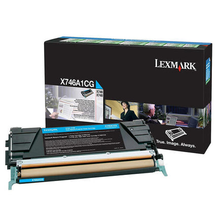 Lexmark X746A1CG Original Cyan Return Program Toner Cartridge 7K