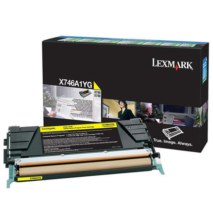 Lexmark X746A1YG Original Yellow Return Program Toner Cartridge 7K