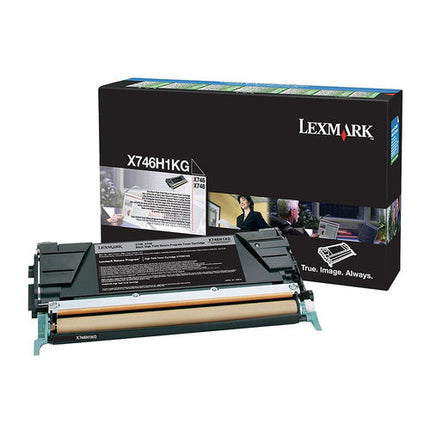 Lexmark X746H1KG Original Black High Yield Return Program Toner Cartridge 12K