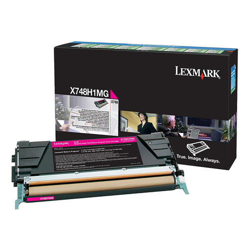 Lexmark X748H1MG Original Magenta High Yield Return Program Toner Cartridge 10K