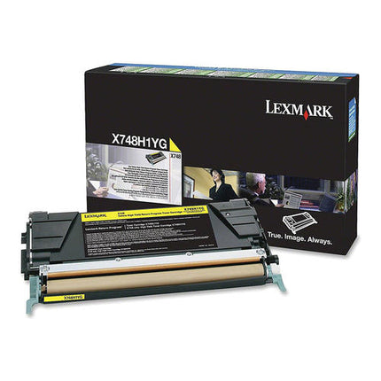 Lexmark X748H1YG Original Yellow High Yield Return Program Toner Cartridge 10K