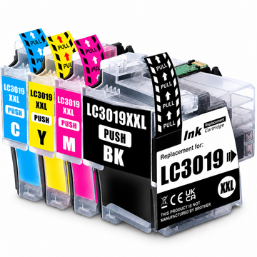 Brother LC3019 Compatible Ink Cartridge Combo – Extra High Yield BK/C/Y/M, 4-Pack