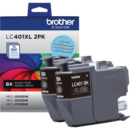 Brother LC401XL2PKS Original Black High Yield Ink Cartridges - Twin Pack – additional product image 3