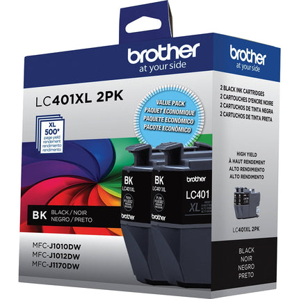 Brother LC401XL2PKS Original Black High Yield Ink Cartridges - Twin Pack – additional product image 4