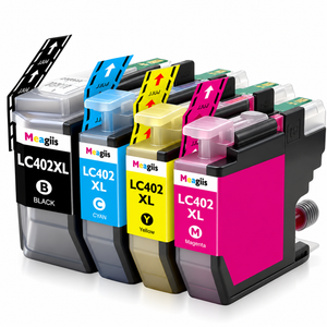 Brother LC402XL Compatible Ink Cartridge Combo – High Yield BK/C/Y/M, 4-Pack