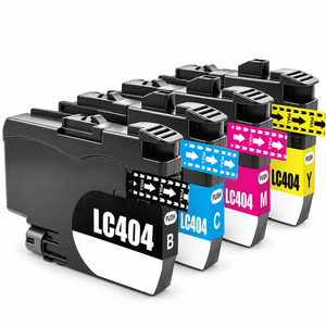 Brother LC404 Compatible Ink Cartridge Combo – Standard Yield BK/C/Y/M, 4-Pack