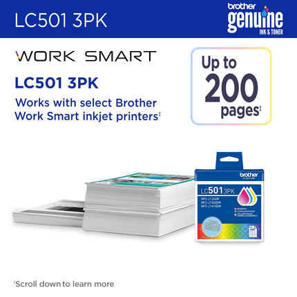 Brother LC5013PKS Original Ink Cartridges - 3-Pack (C/Y/M) – additional product image 4