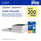 Brother LC501YS Original Yellow Ink Cartridge – additional product image 4