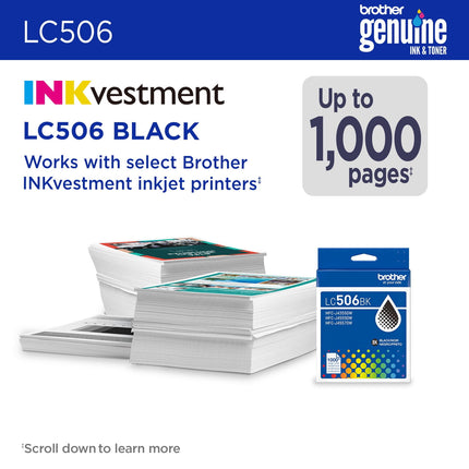 Brother LC506BKS Original Black Ink Cartridge – additional product image 4